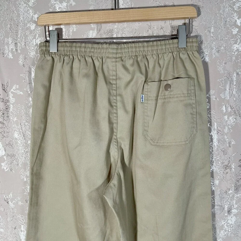 Vintage Levi's Men's Khaki Drawstring Straight Leg Pants Size M